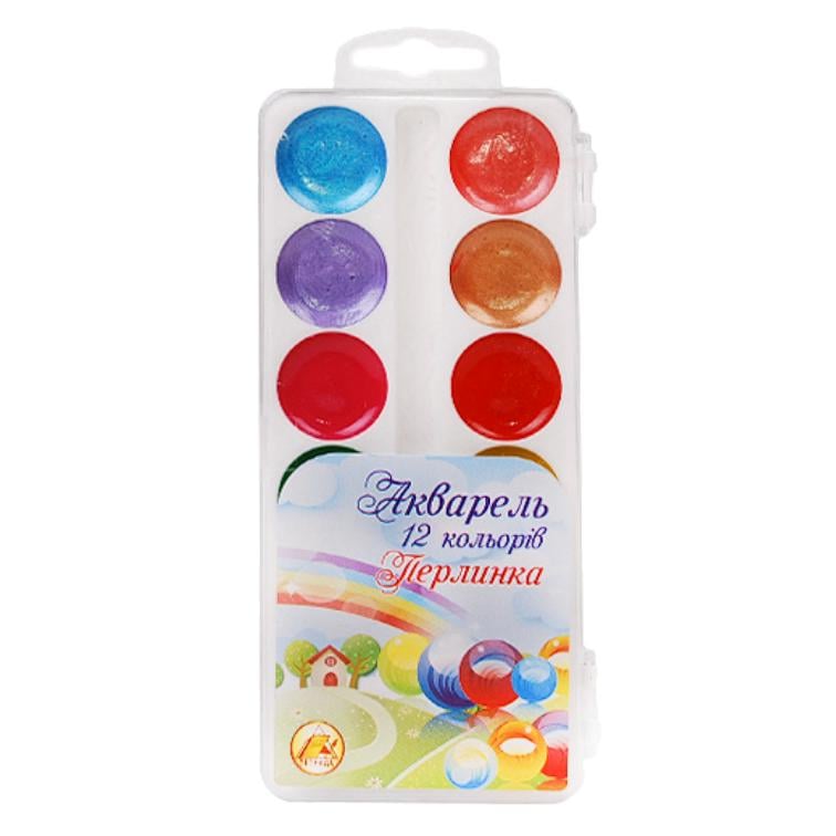 Краски акварельные медовые Жемчужинка 12 цветов (TSH-49491876)