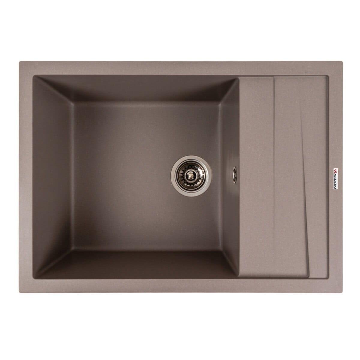 Мойка гранитная Valeso Cascada 700х500 врезная прямоугольная Дюна матовый (PLTM-SP000047243)