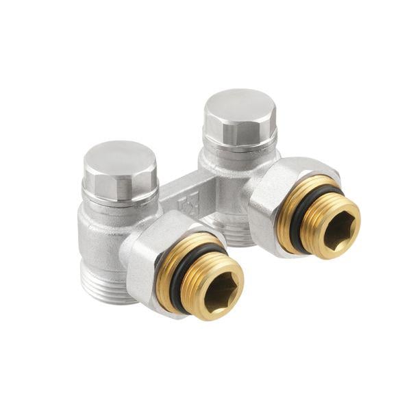 Узел Raftec нижнего подключения радиатора угловой 1/2"х3/4" HRKA11 (37021004)
