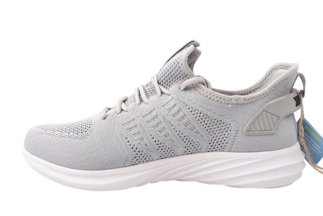 Кроссовки мужские Restime из текстиля на низком ходу на шнуровке р. 44 Серый (140-21LK) - фото 2 Кроссовки мужские Restime из текстиля на низком ходу на шнуровке р. 44 Серый (140-21LK) - фото 2