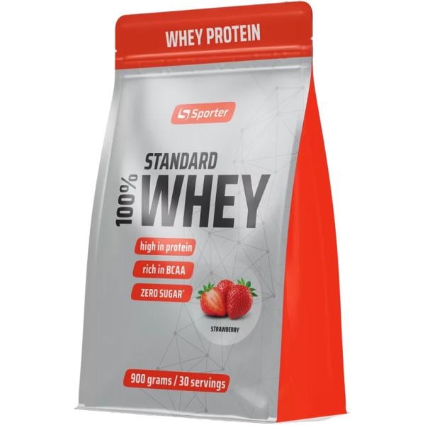 Протеин Sporter Standart Whey Клубника 900 г