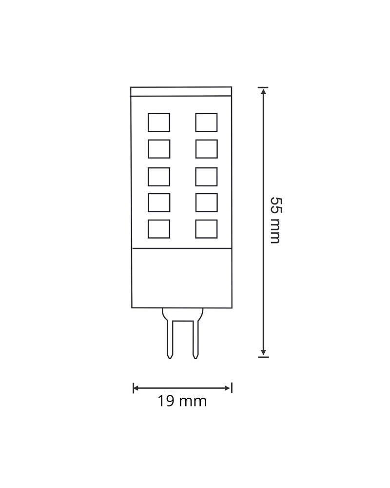 Світлодіодна лампочка Polux 317483 G9 1x4W 3000K 420Lm IP20 Білий (27453968) - фото 2 Світлодіодна лампочка Polux 317483 G9 1x4W 3000K 420Lm IP20 Білий (27453968) - фото 2