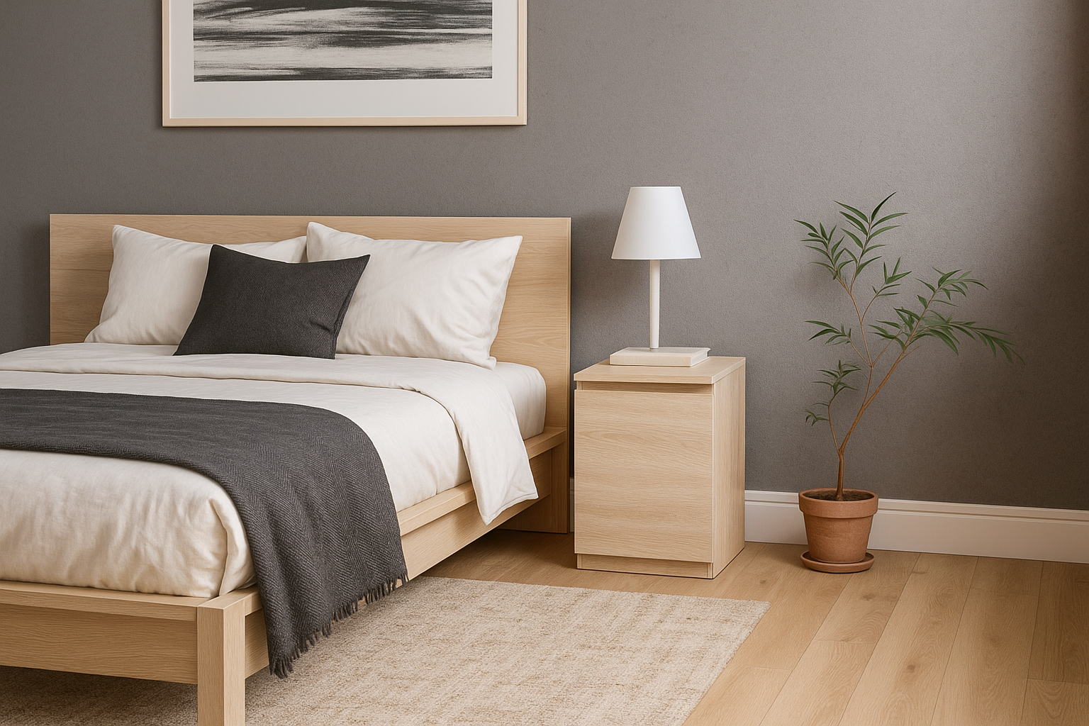 Тумба приліжкова MEBEX 40х40х54,5 см Дуб Сонома (VS2D400DS) - фото 1 Тумба приліжкова MEBEX 40х40х54,5 см Дуб Сонома (VS2D400DS) - фото 1