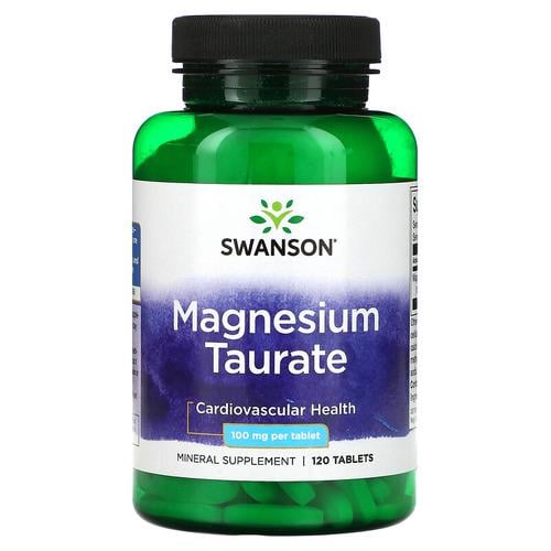 Магний Swanson Premium Magnesium Taurate 100 мг 120 tabs (SW1364)