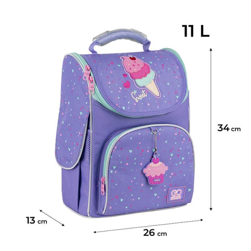 Школьный каркасный рюкзак GoPack Education 5001S-2 Summer Ice Cream 11 л (GO25-5001S-2) - фото 3 Школьный каркасный рюкзак GoPack Education 5001S-2 Summer Ice Cream 11 л (GO25-5001S-2) - фото 3