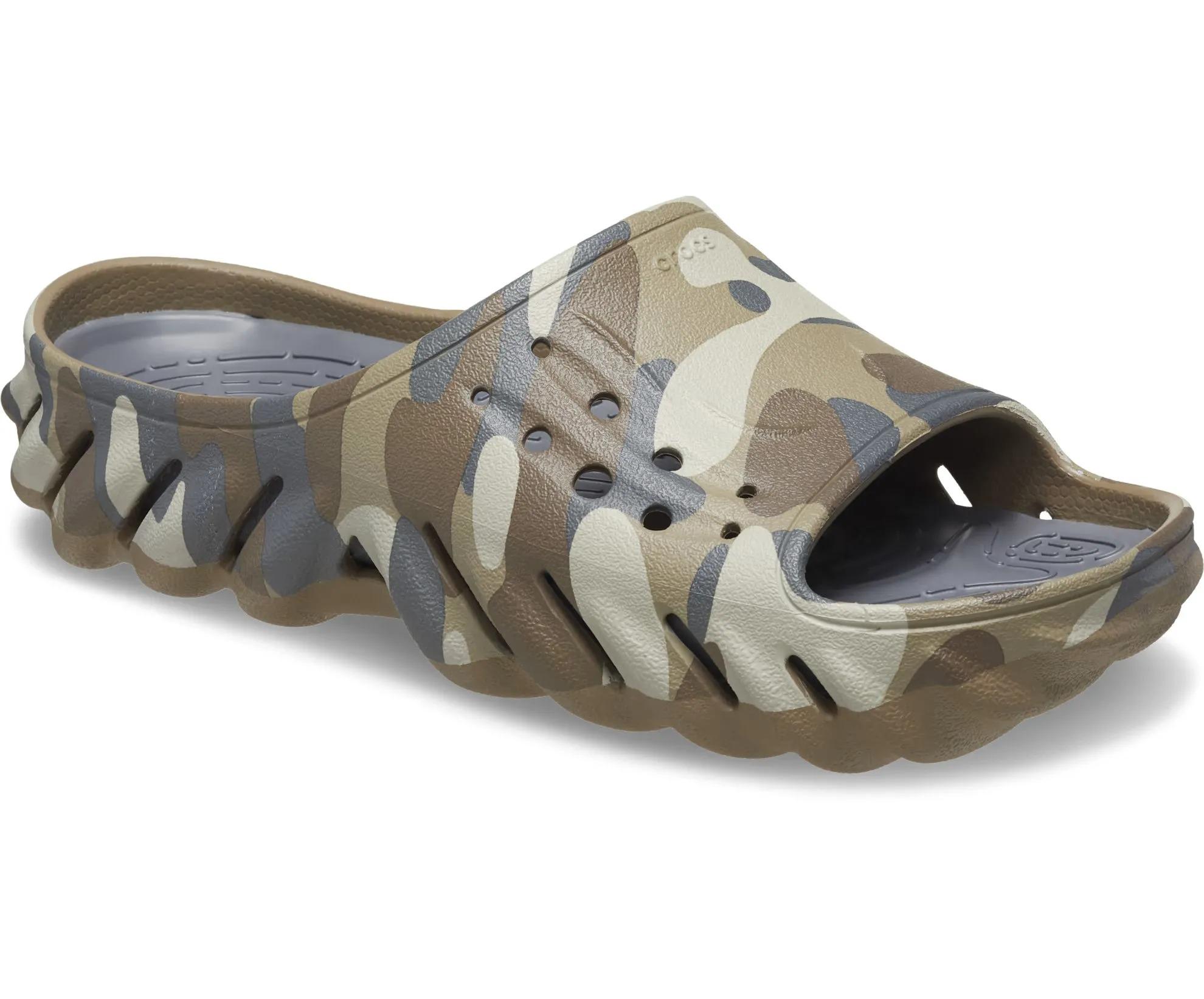 Шлепанцы Crocs Echo Camo Redu Slide р. M8/W10/41 27 см Charcoal (208170) - фото 2