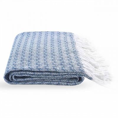 Плед Азалия 140x200 см Синий - фото 1 Плед Азалия 140x200 см Синий - фото 1