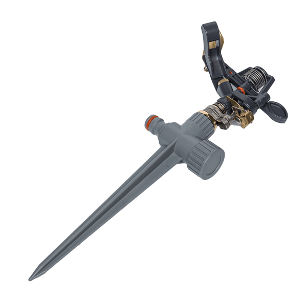 Ороситель пульсивный Bradas WHITE LINE металлический на колке (WL-230BK)