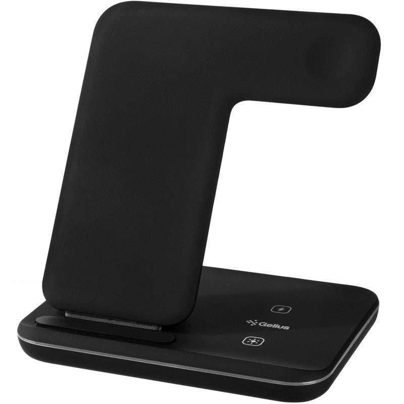 Зарядное устройство беспроводное Gelius Wireless Charger GP-AWC01 3в1 15W Black (58008) - фото 12