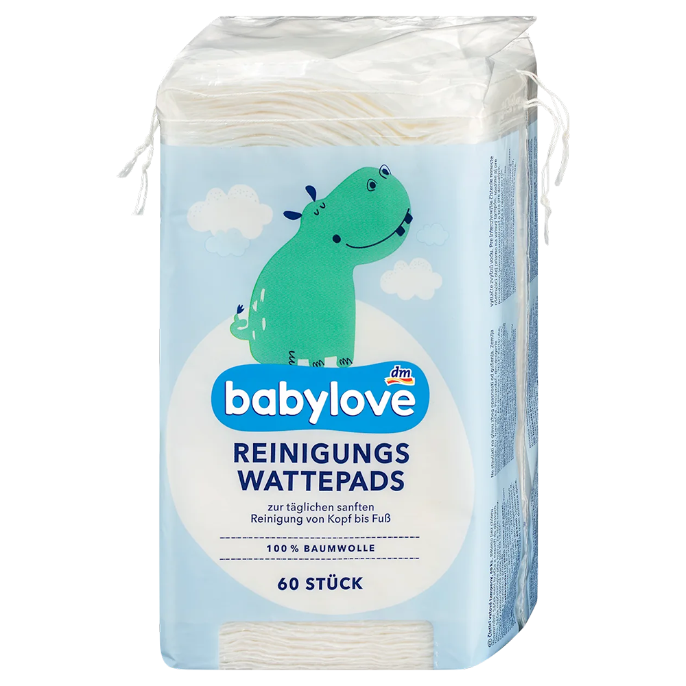 Детские ватные диски Babylove для ухода за кожей 60 шт. (EPI-15102025-245)