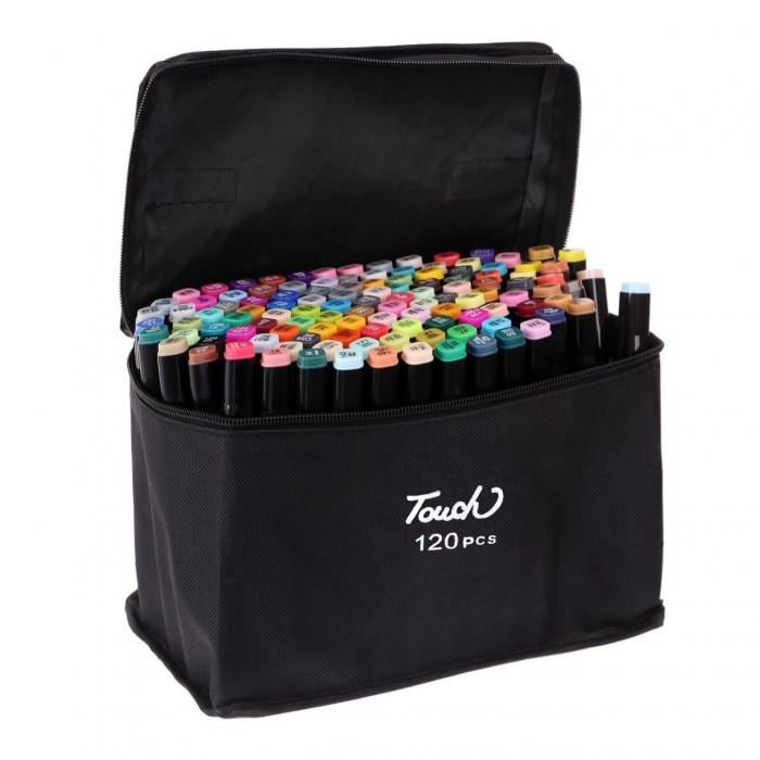 Набор двусторонних маркеров для скетчинга Touch Qiuci 120 шт. (1532626985)