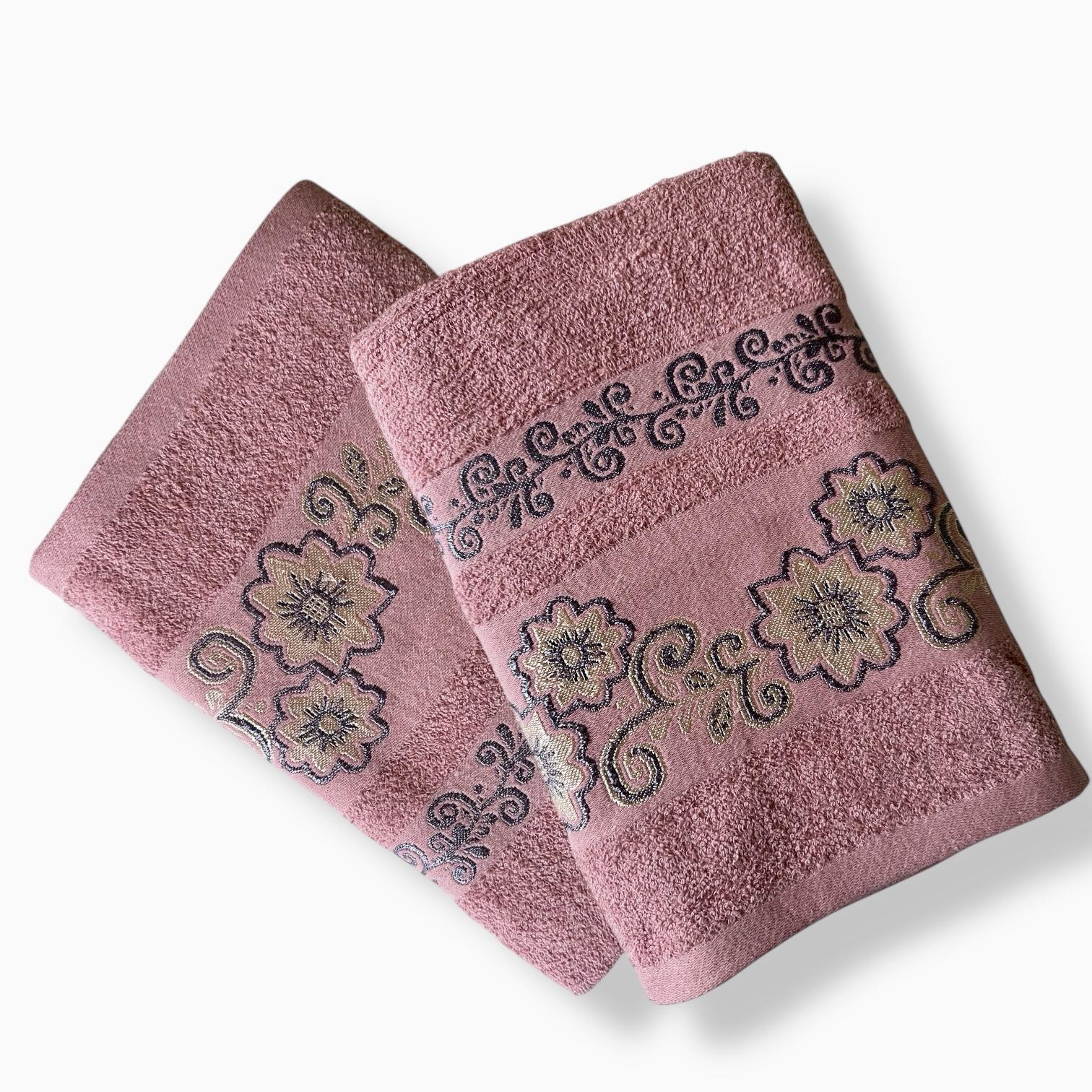 Полотенце махровое Malloory Home 70x140 см Розовый (95-385-3)