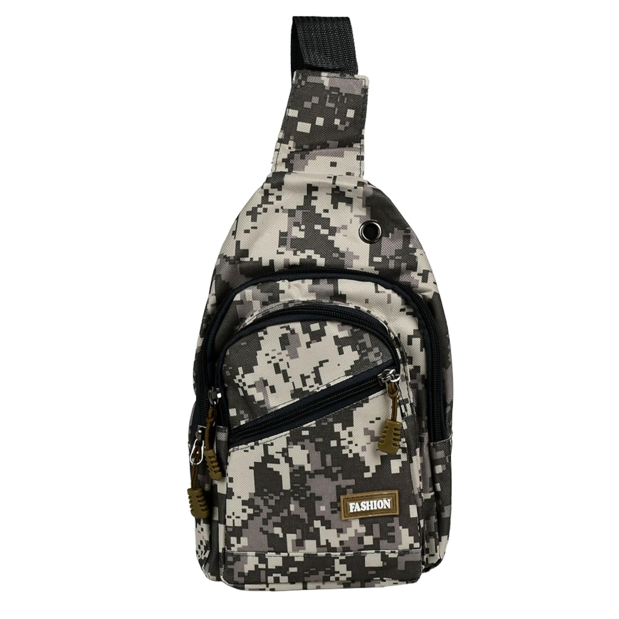 Сумка через плече Fashion R95218 30х17,5 см міська камуфляжна водостійка Сірий Сумка через плече Fashion R95218 30х17,5 см міська камуфляжна водостійка Сірий