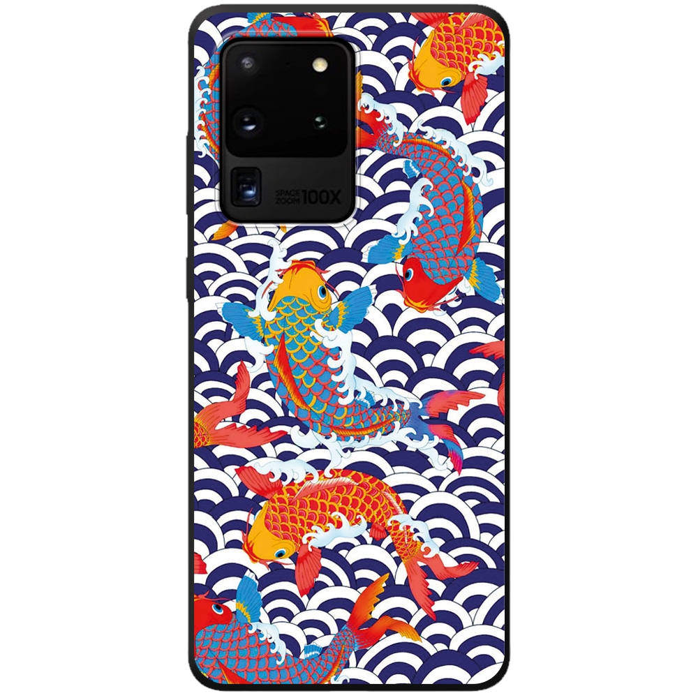 Чехол Boxface Samsung G988 Galaxy S20 Ultra Koi Fish Черный силикон (38878-up2477-44015)