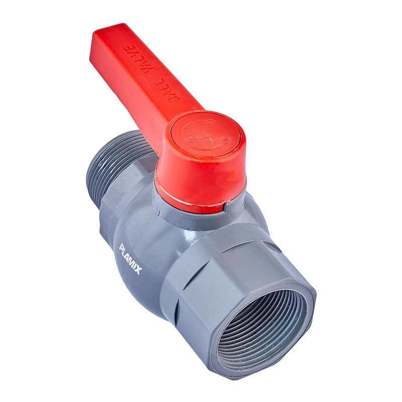 Кран шаровой PLAMIX PVM 1 1/2" FM PVC (PM0623) - фото 2 Кран шаровой PLAMIX PVM 1 1/2" FM PVC (PM0623) - фото 2