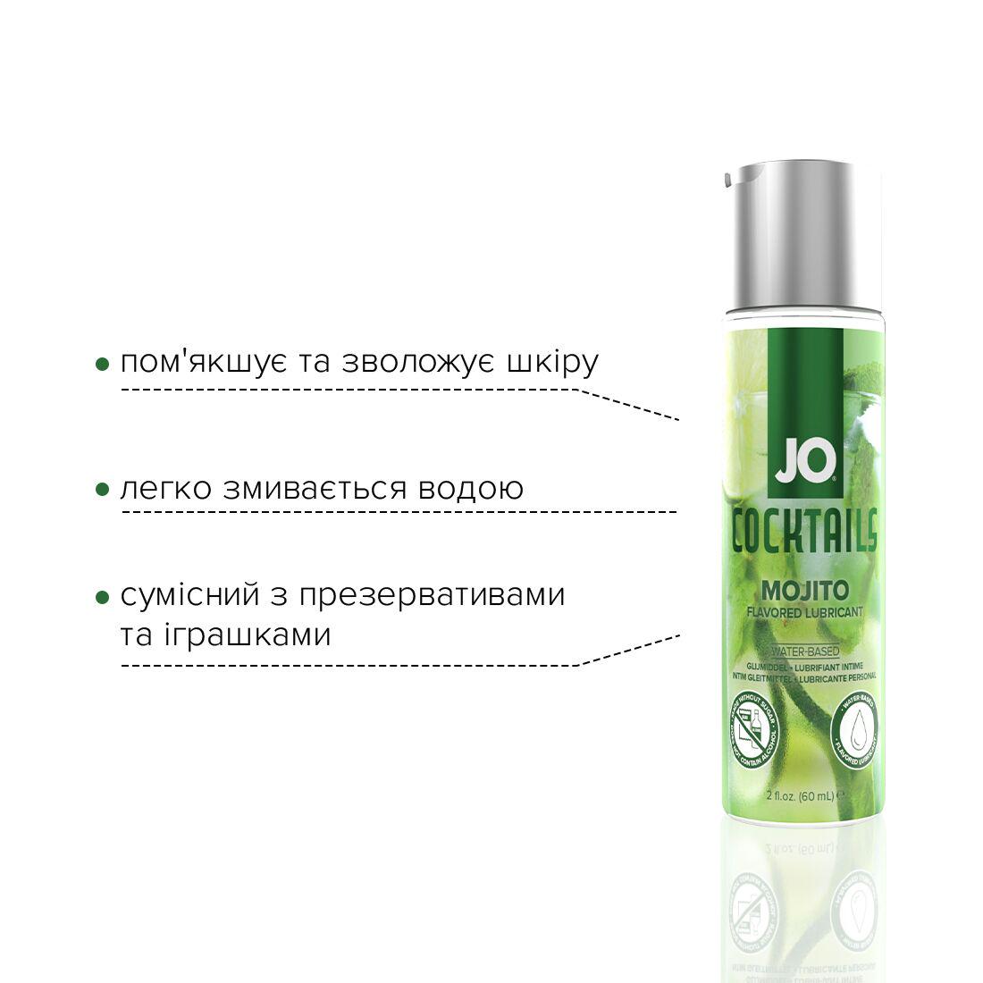 Лубрикант на водній основі System JO Cocktails Mojito 60 мл (SO6157) - фото 3