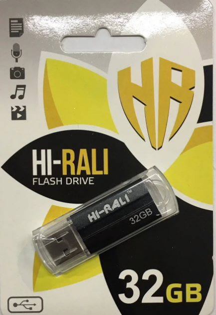 Флеш-накопичувач Hi-Rali USB 2.0 32Gb Corsair series Чорний