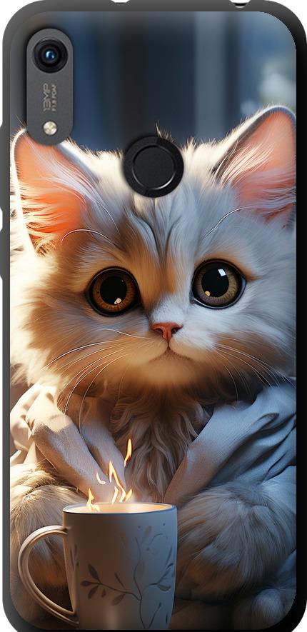 Чехол на Huawei Y6s White cat (5646b-1871-42517)