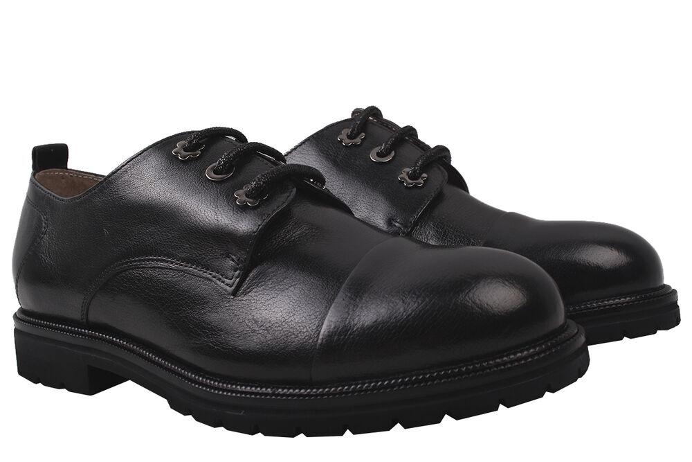 Туфли Anemone на низком ходу женские из кожи р. 39 Черный (78-9DTC)