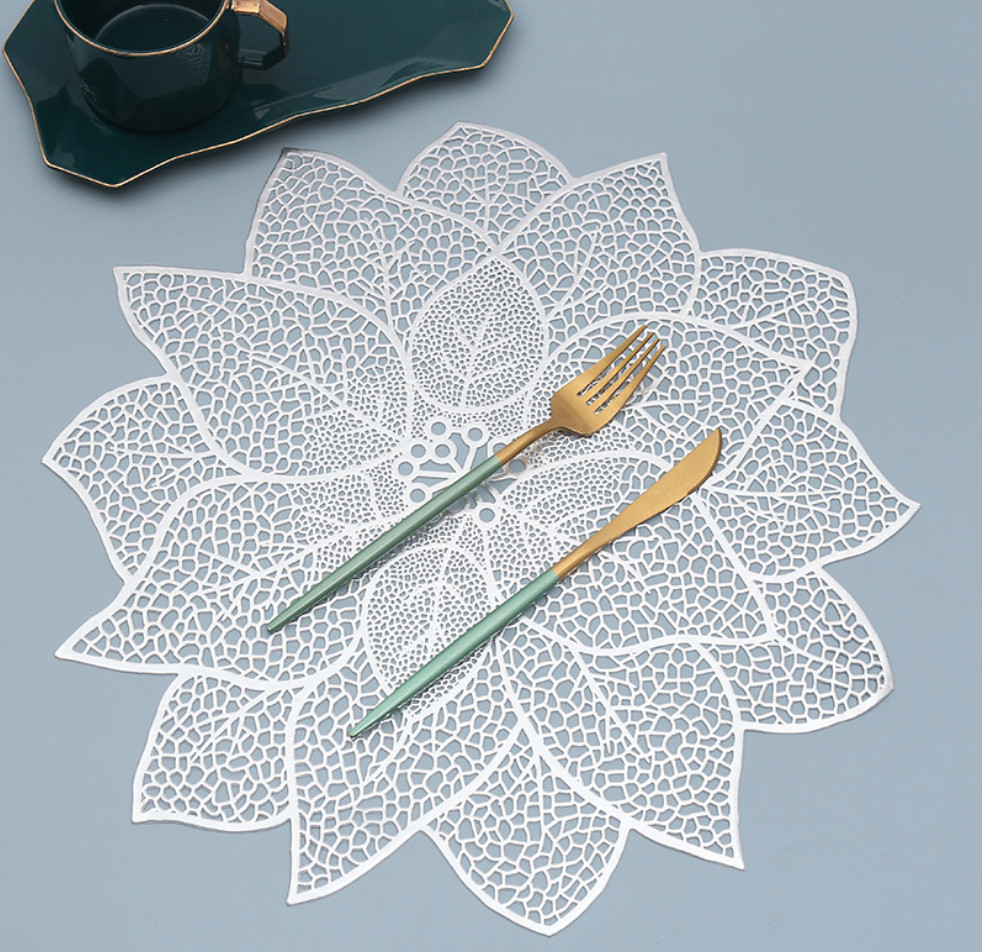 Салфетка сервировочная 5459 38 см Серебристый (4220842)