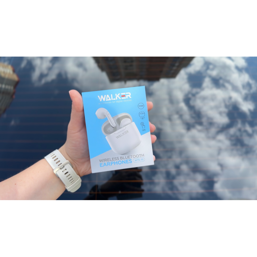 Навушники Bluetooth WALKER WTS-33 White - фото 18 Навушники Bluetooth WALKER WTS-33 White - фото 18