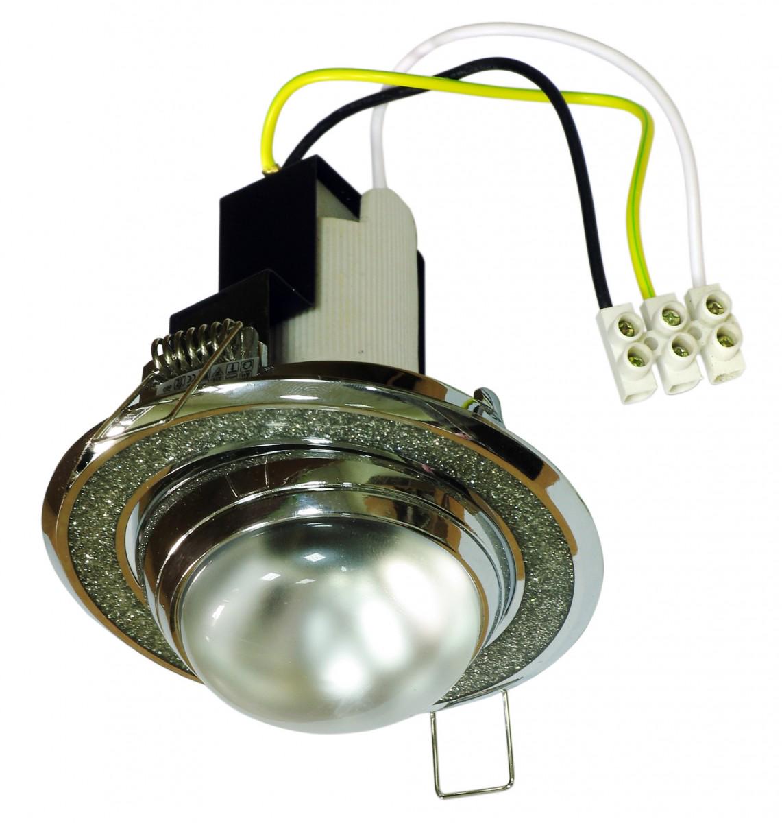 Светильник точечный Brille поворотный RO-50D Sh Silver/Chr