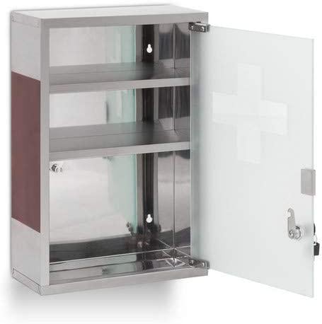 Шкаф аптечный Relaxdays EMERGENCY XL HBT из нержавеющей стали и дерева 45x30x12 см (5323) Шкаф аптечный Relaxdays EMERGENCY XL HBT из нержавеющей стали и дерева 45x30x12 см (5323)