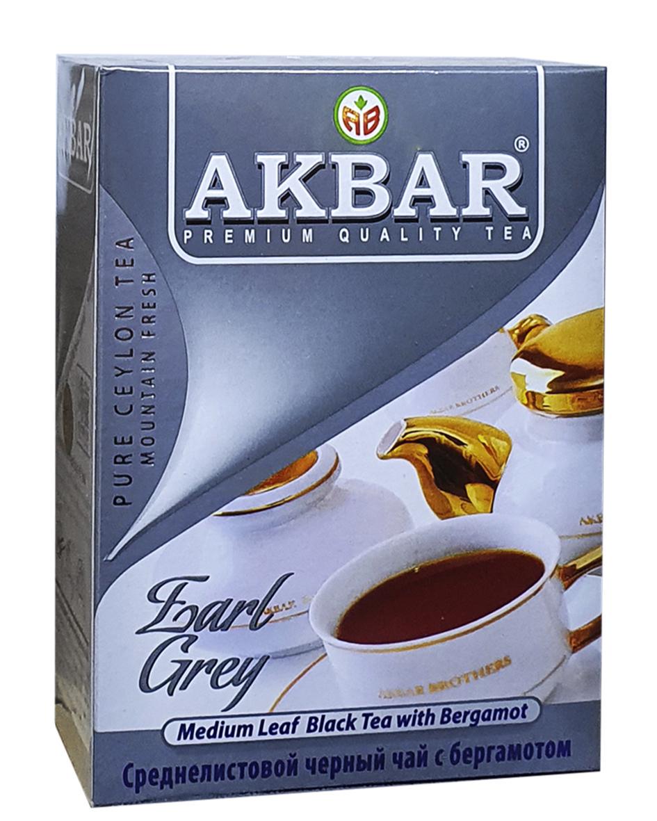 Чай черный Akbar Earl Grey 100 г (958)