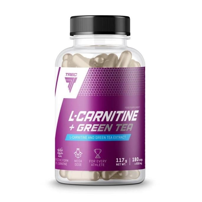 Комплекс с L-карнитином TREC nutrition L-Carnitine + Green tea 180 капс.