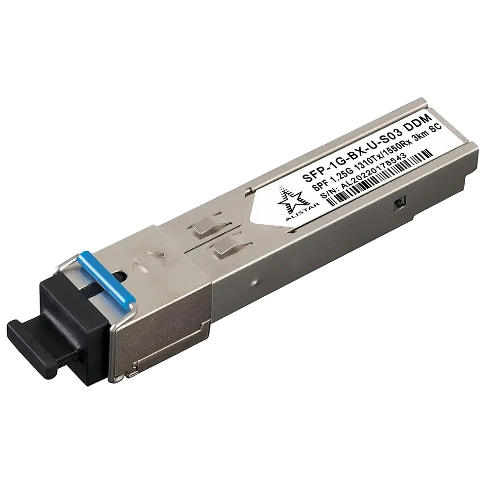Модуль ALISTAR SFP-1G-BX-U-S03 SFP 1G 1SM WDM SC 3KM TX1310/RX1550nm DDM (2996224687)