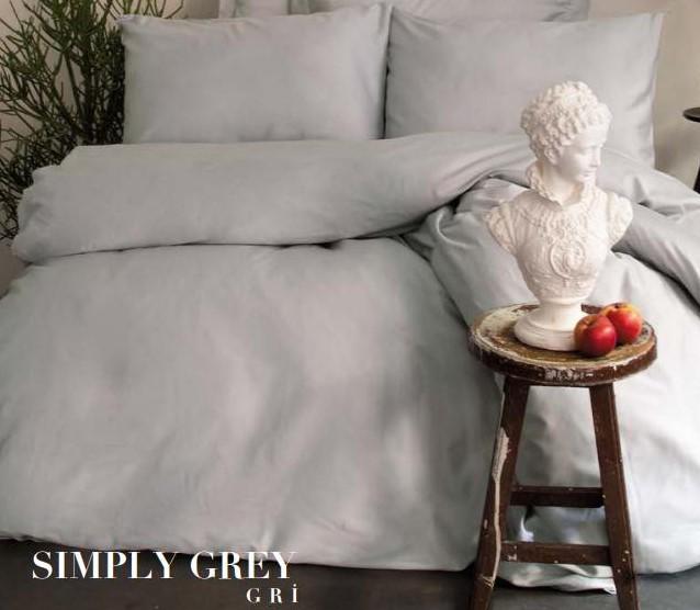 Постельное белье Issimo Home Simply Grey сатин евро