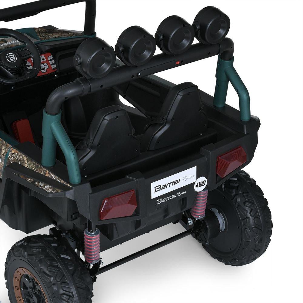 Детский электромобиль джип Bambi Racer M 6058EBLR-18-5 24V с 4 двигателями по 90 Вт и кожаным сиденьем Зеленый (27209708) - фото 2 Детский электромобиль джип Bambi Racer M 6058EBLR-18-5 24V с 4 двигателями по 90 Вт и кожаным сиденьем Зеленый (27209708) - фото 2
