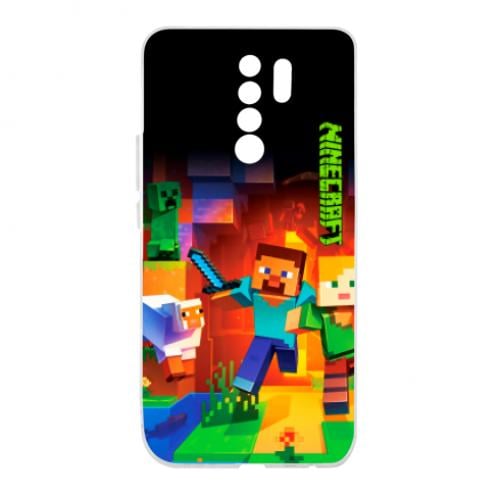 Чехол для Xiaomi Redmi 9 Майнкрафт