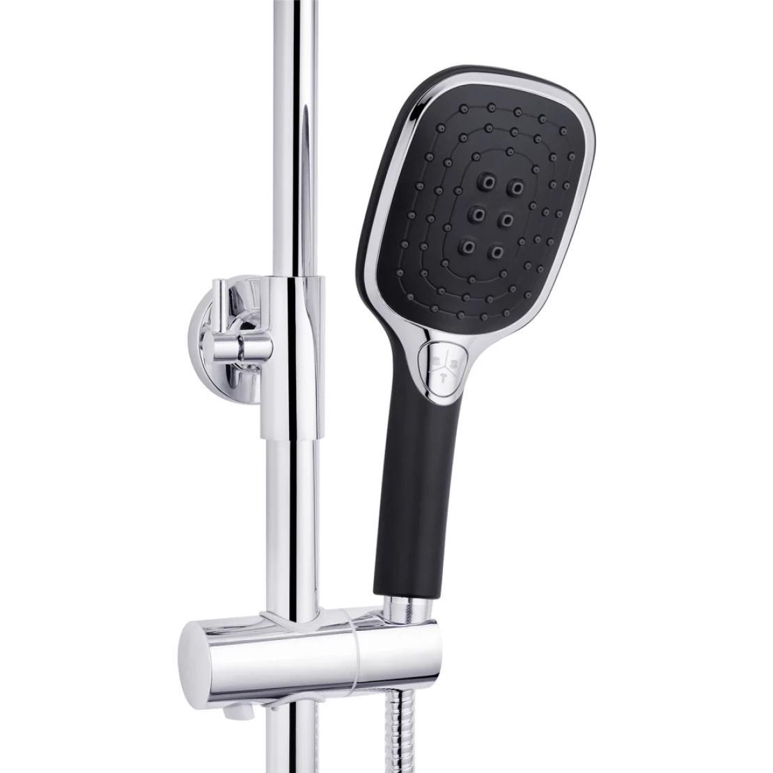 Душевая система Kroner KRP Essen SCH063 Хром/Черный (CV024317) - фото 2 Душевая система Kroner KRP Essen SCH063 Хром/Черный (CV024317) - фото 2