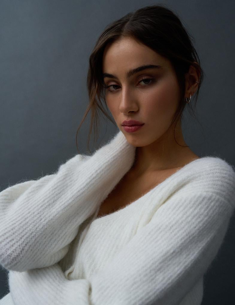 Светр жіночий Diverse SUNTAG S Білий (5905384072481) - фото 3 Светр жіночий Diverse SUNTAG S Білий (5905384072481) - фото 3