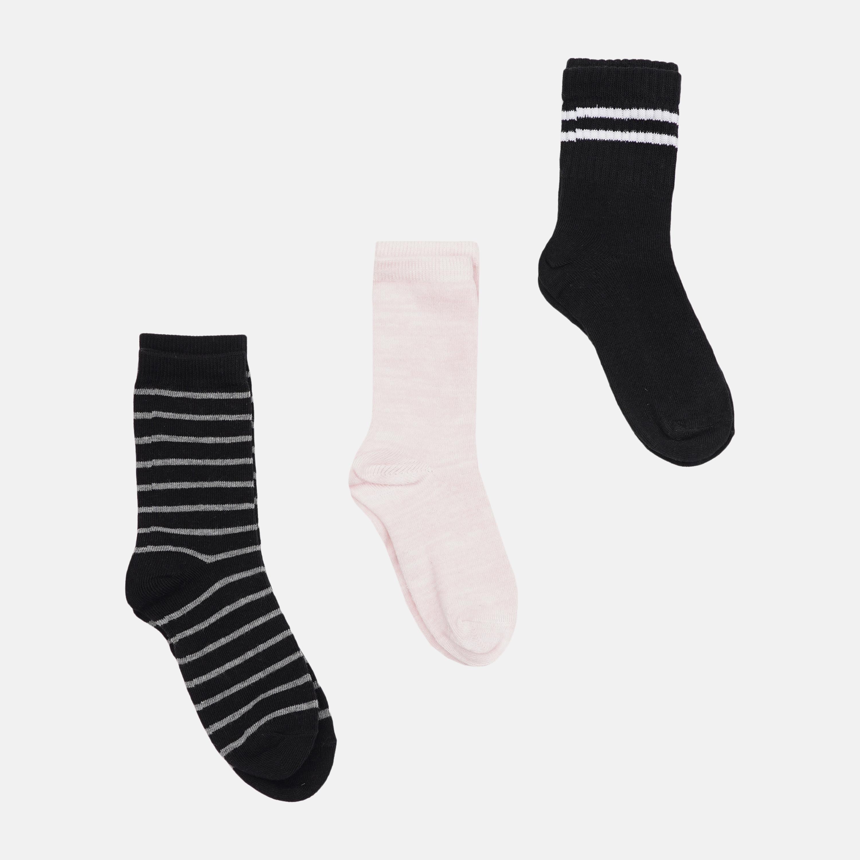 Носки C&A р. 27-30 3 пары Черный/Розовый (2145614)
