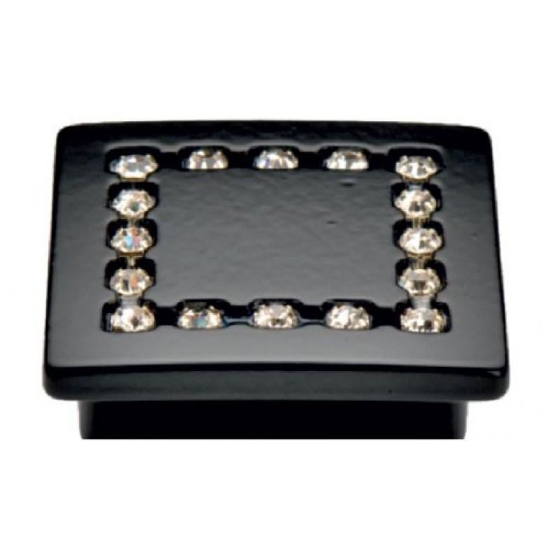 Ручка кнопка OZKM Mimoza 5320-012 32 мм Матовый черный