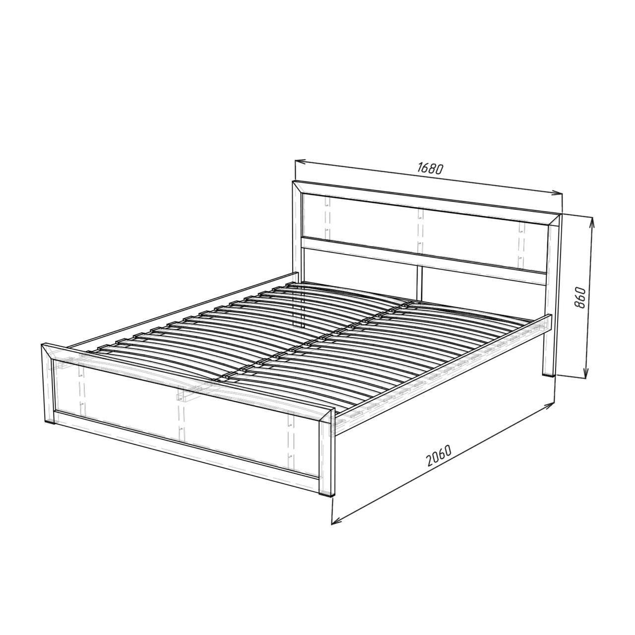 Гарнитуры спальные Loft кровать/комод/шкаф/тумба из дерева (000086535) - фото 10