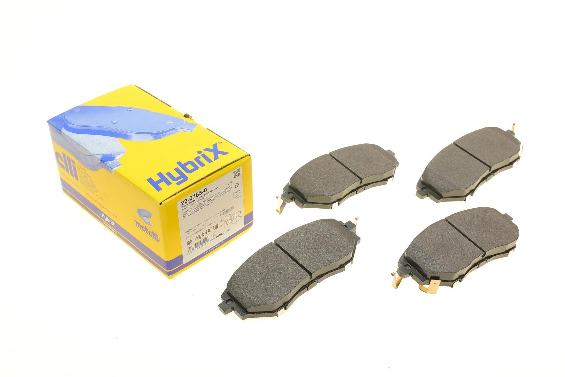 Колодки тормозные передние METELLI 22-0763-0 Subaru Forester 08-/Legacy IV/V 03-14/Outback 03- Колодки тормозные передние METELLI 22-0763-0 Subaru Forester 08-/Legacy IV/V 03-14/Outback 03-