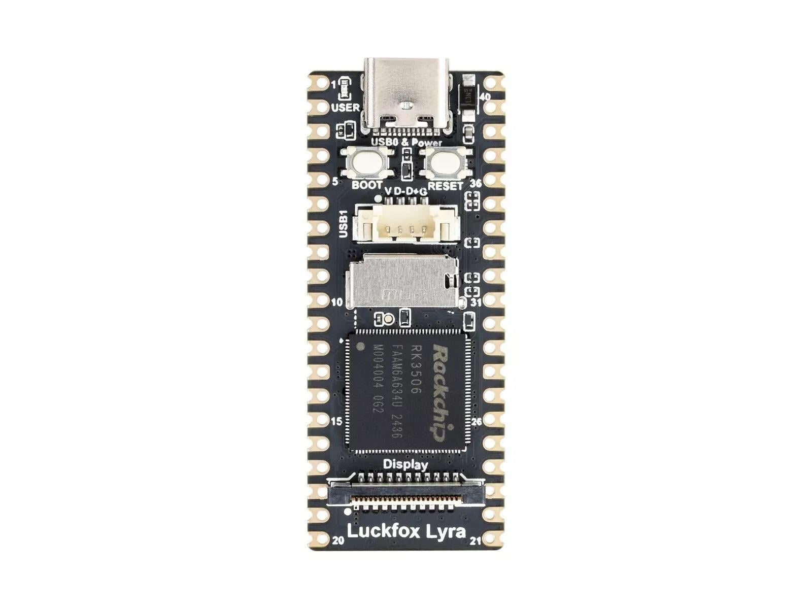 Плата розробки LuckFox Lyra B RK3506G2 256Mb Linux support для IoT проектів з комп’ютерним зором (00-00028964)