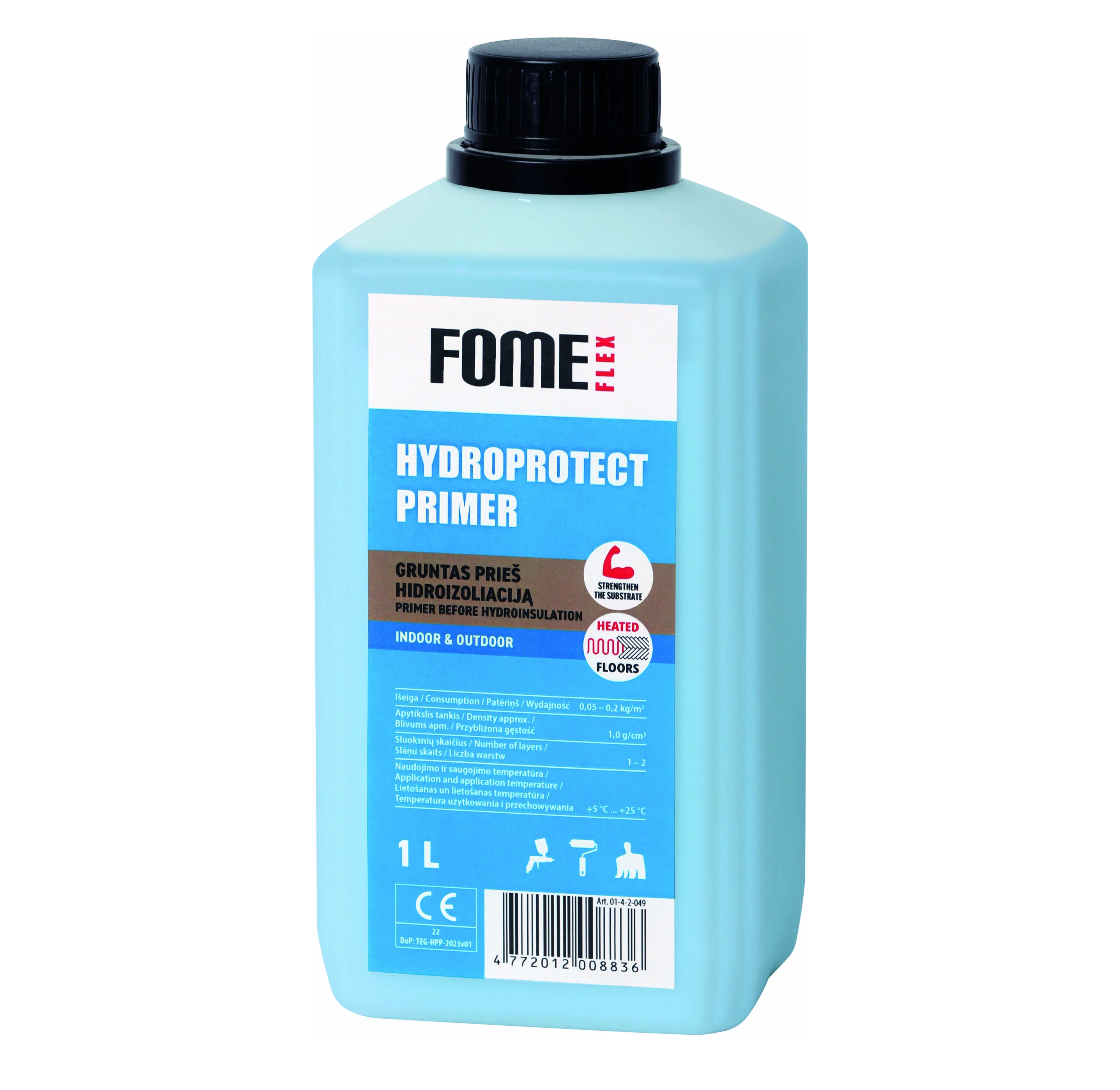 Грунтовка зміцнююча FOME FLEX Hydroprotect Primer 1 л