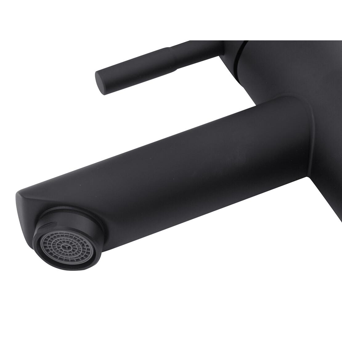 Смеситель для раковины Kroner KRP Edelstahl Klassisch SCH010 Черный (CV025653) - фото 4 Смеситель для раковины Kroner KRP Edelstahl Klassisch SCH010 Черный (CV025653) - фото 4