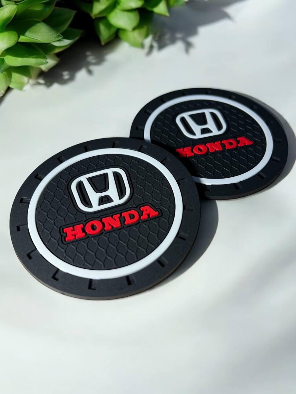 Коврик силиконовый Honda в автомобильный подстаканник 2 шт. (26568946) - фото 3