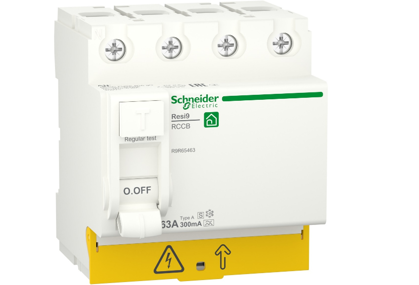 Пристрій захисного відключення 4P 63A 300mA АС Resi9 Schneider Electric R9R54463 (33674600)