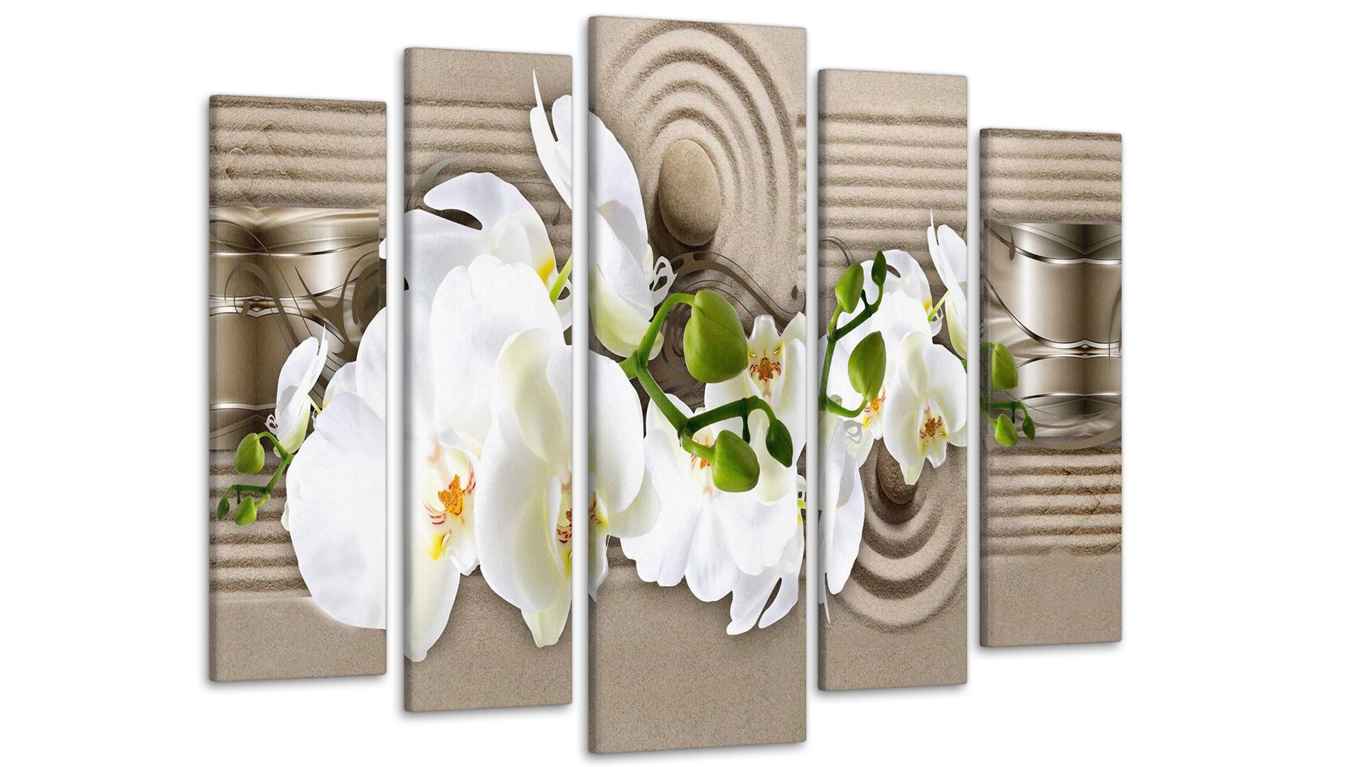 Модульная картина Орхидея Абстракция 80х118 см (Art-205_5)