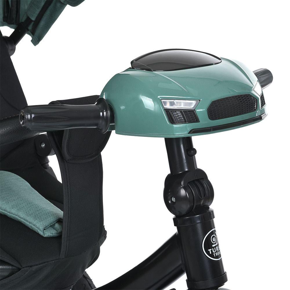 Дитячий велосипед триколісний Turbo Trike MT 1007 гумові колеса Мʼятний (400947194) - фото 9 Дитячий велосипед триколісний Turbo Trike MT 1007 гумові колеса Мʼятний (400947194) - фото 9