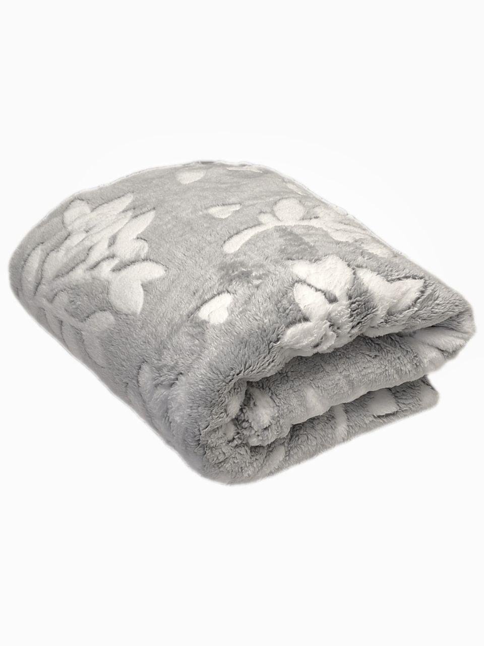 Плед флисовый Colorful Home Веточки 200x220 см Белый (1808)