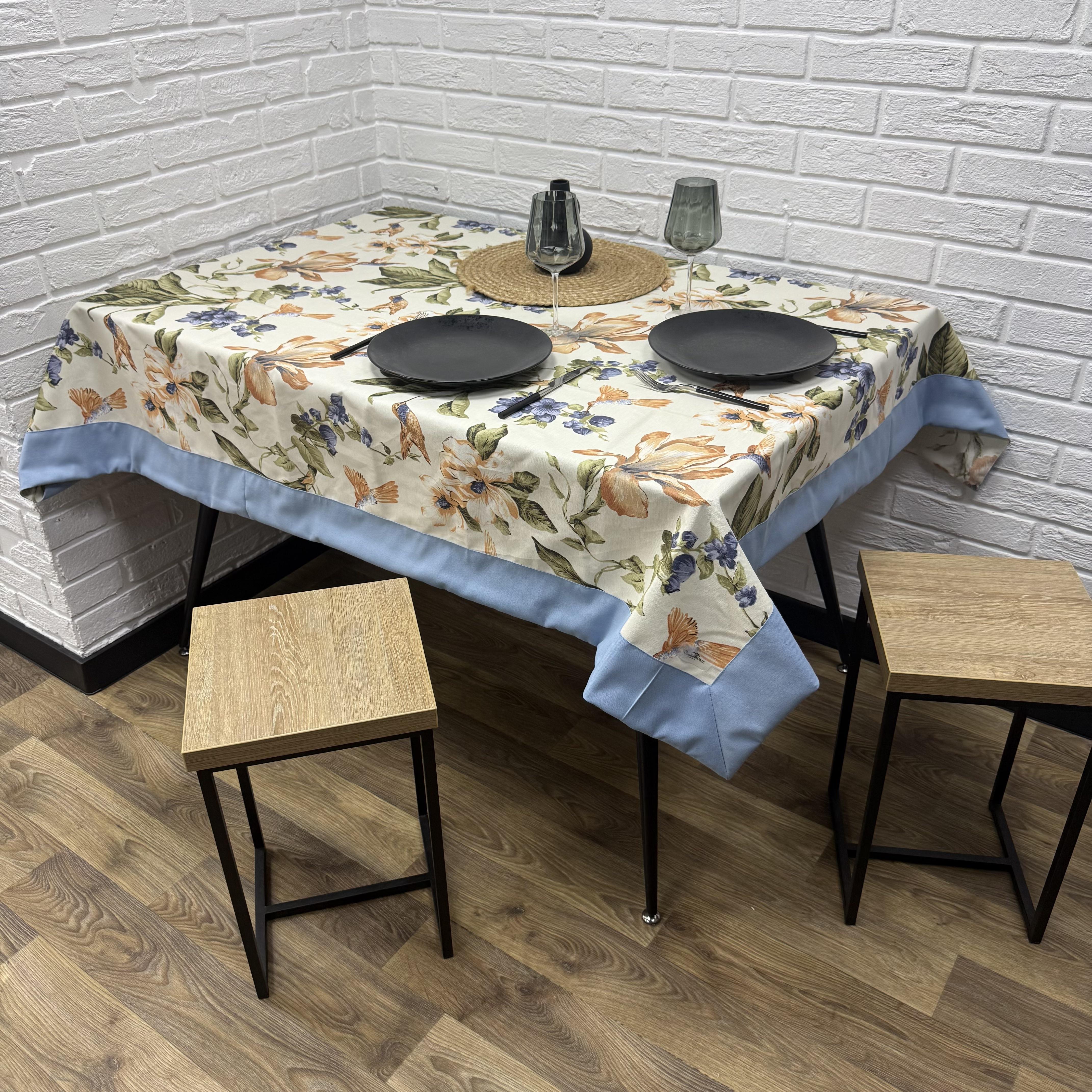 Скатерть Comfort Home Colibri водоотталкивающая с тефлоновым покрытием и кантом 140x180 см