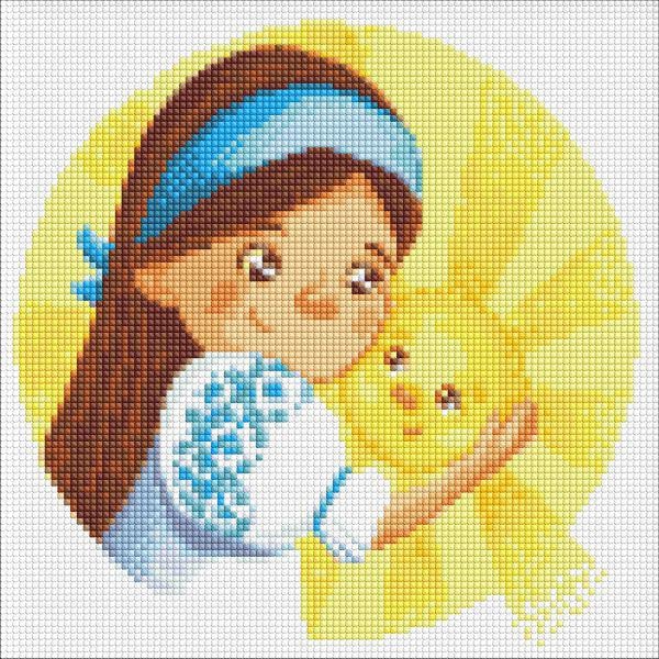 Алмазная мозаика Идейка Солнышко 30х30 см (Id-AMC7752)