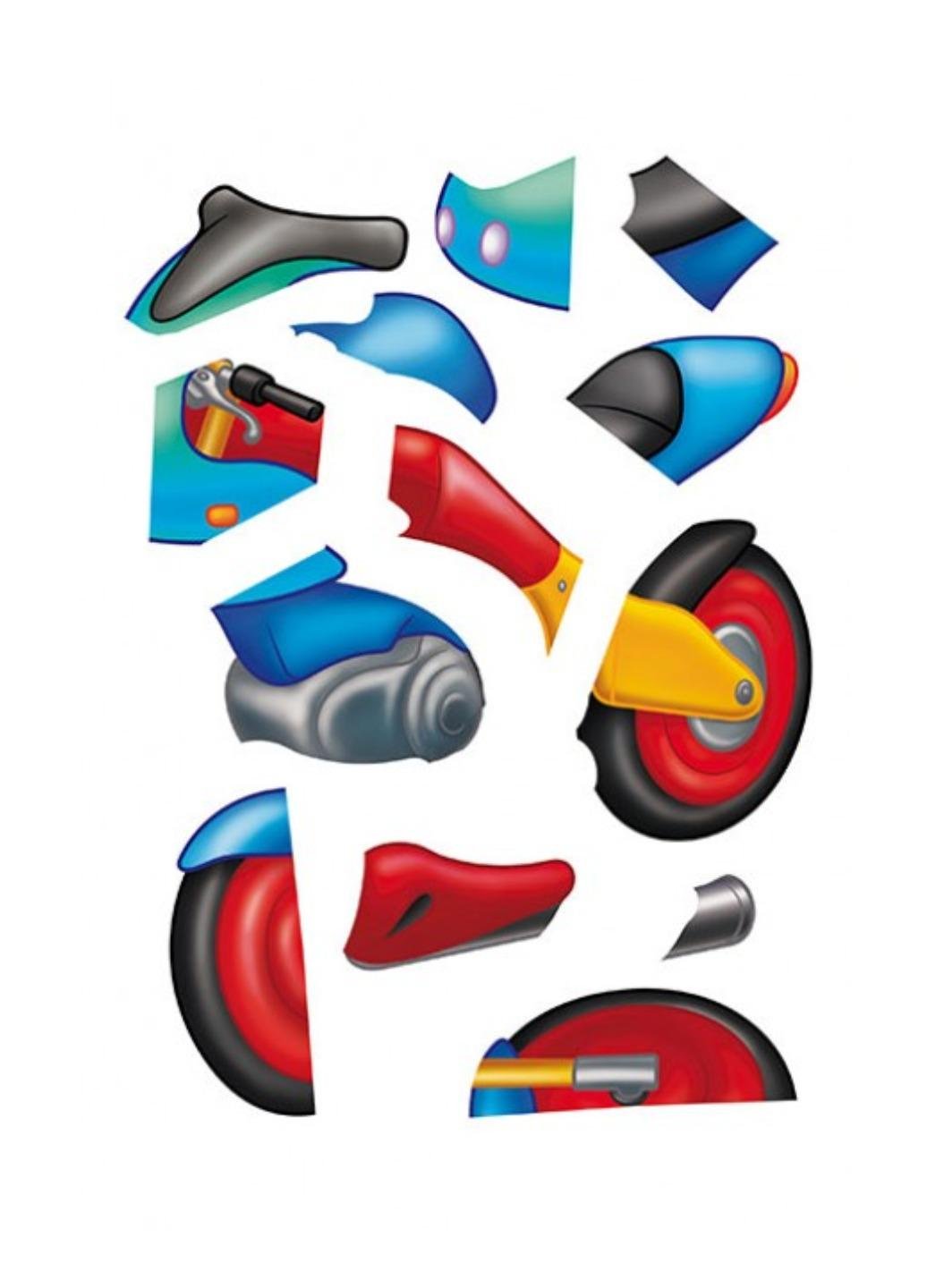 Дитяча аплікація "Аплікації для малят Мотоцикл" - фото 5 Дитяча аплікація "Аплікації для малят Мотоцикл" - фото 5